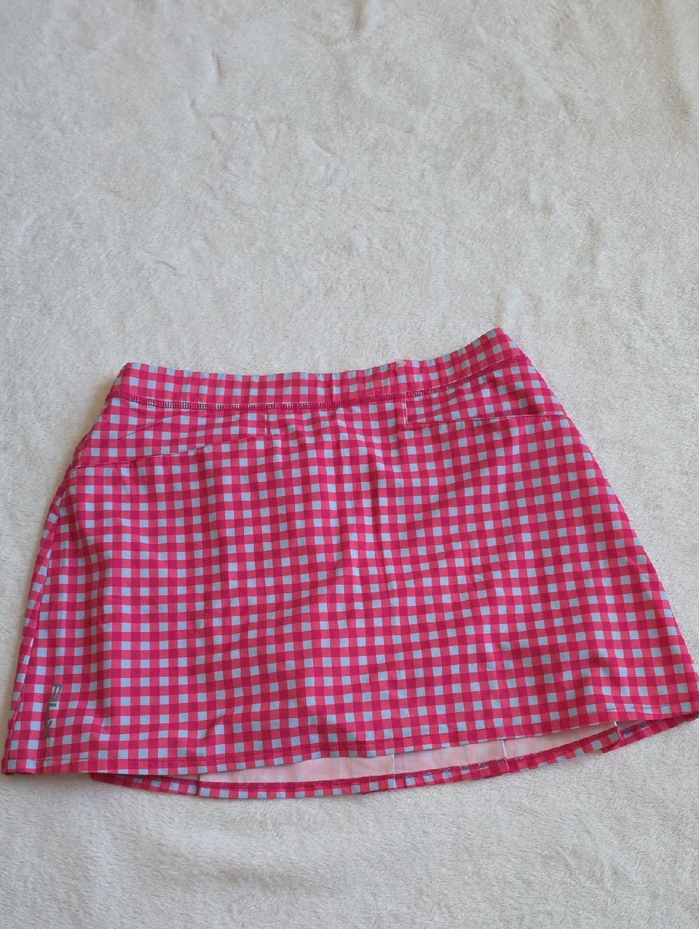 Ralph Lauren RLX Plaid Gingham Mini Skort. Size M.